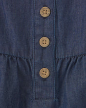 Cargar imagen en el visor de la galería, 2-Piece Chambray Romper Set - Pink/Blue

