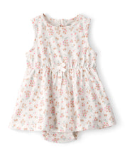 Cargar imagen en el visor de la galería, Floral Sleeveless Bodysuit Dress - Ivory
