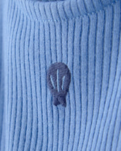 Cargar imagen en el visor de la galería, Seashell Short-Sleeve Bodysuit Dress - Blue
