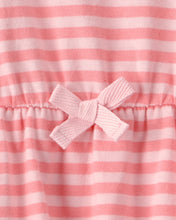 Cargar imagen en el visor de la galería, Stripe Sleeveless Bodysuit Dress - Pink
