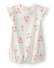 Cargar imagen en el visor de la galería, Ice Cream Truck Short-Sleeve Romper - White
