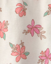 Cargar imagen en el visor de la galería, 2-Piece Floral Top &amp; Short Set - Cream/Tan
