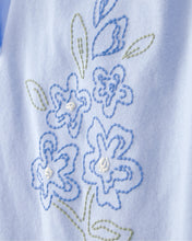 Cargar imagen en el visor de la galería, 2-Piece Floral Top &amp; Skort Set - Blue
