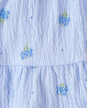Cargar imagen en el visor de la galería, 2-Piece Floral Top &amp; Skort Set - Blue
