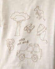 Cargar imagen en el visor de la galería, Baby Boy 3-Piece Into The Wild Top, Bodysuit &amp; Short Set - Ivory/Brown
