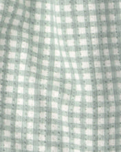 Cargar imagen en el visor de la galería, Baby Girl 3-Piece Gingham Top &amp; Short Set - Green
