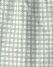 Cargar imagen en el visor de la galería, Baby 2-Piece Gingham Top &amp; Short Set - Green

