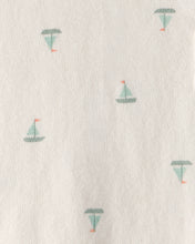 Cargar imagen en el visor de la galería, Baby 2-Piece Sailboat Sweater Top &amp; Short Set - Ivory

