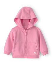 Cargar imagen en el visor de la galería, French Terry Zip-Up Hoodie - Pink
