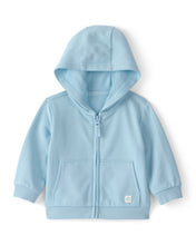 Cargar imagen en el visor de la galería, French Terry Zip-Up Hoodie - Blue
