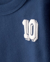 Cargar imagen en el visor de la galería, Varsity French Terry Pullover Sweatshirt - Navy Blue
