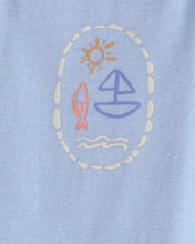 Cargar imagen en el visor de la galería, 3-Pack Beach Flutter-Sleeve Multipack Bodysuits - Orange/Blue/Ivory
