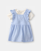 Cargar imagen en el visor de la galería, 2-Piece Jumper Dress Set - Blue
