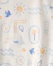 Cargar imagen en el visor de la galería, 2-Pack Beach Multipack Bubble Rompers - Orange/Ivory
