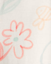 Cargar imagen en el visor de la galería, Spring Floral 2-Way Zip 100% Cotton Sleep &amp; Play Pajama - Ivory
