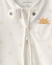 Cargar imagen en el visor de la galería, Sunshine 2-Way Zip Sleep &amp; Play Pajama - White
