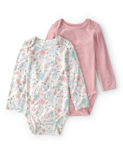 Cargar imagen en el visor de la galería, 2-Pack Butterfly Garden PurelySoft Multipack Bodysuits - Pink/Ivory

