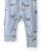 Cargar imagen en el visor de la galería, Plane 2-Way Zip PurelySoft Sleep &amp; Play Pajama - Blue
