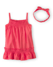 Cargar imagen en el visor de la galería, 2-Piece Linen Sleeveless Dress Set - Coral
