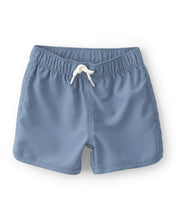 Cargar imagen en el visor de la galería, 3-Piece Palm Tree Long-Sleeve Rashguard Swimsuit Set - Blue/White
