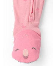 Cargar imagen en el visor de la galería, Flamingo 100% Cotton Snug Fit 1-Piece Pajama - Pink
