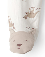 Cargar imagen en el visor de la galería, Kangaroo 2-Way Zip 100% Cotton Sleep &amp; Play Pajama - Cream
