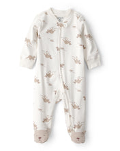 Cargar imagen en el visor de la galería, Kangaroo 2-Way Zip 100% Cotton Sleep &amp; Play Pajama - Cream
