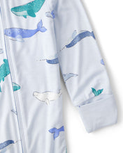 Cargar imagen en el visor de la galería, Whale PurelySoft 2-Way Zip Snug Fit Sleep &amp; Play Pajamas - Blue
