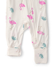 Cargar imagen en el visor de la galería, Flamingo PurelySoft 2-Way Zip Snug Fit Sleep &amp; Play Pajamas - Ivory
