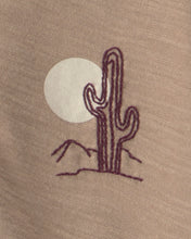 Cargar imagen en el visor de la galería, 2-Piece Desert Cactus Henley Top &amp; Short Set - Brown
