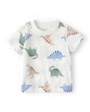 Cargar imagen en el visor de la galería, 2-Piece Dinosaur Short-Sleeve Overall Set - Green
