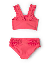 Cargar imagen en el visor de la galería, 3-Piece Tankini &amp; Cover-up Set - Orange/Ivory
