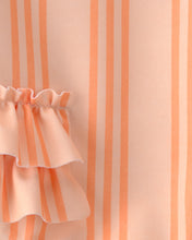 Cargar imagen en el visor de la galería, Traje De Baño De Cuerpo Completo A Rayas De Manga Larga
