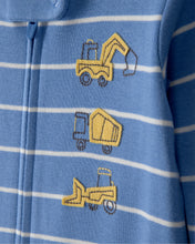 Cargar imagen en el visor de la galería, Pijama De Algodón A Rayas Con Estampado De Construcción
