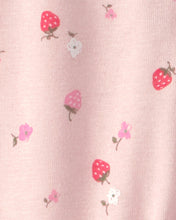 Cargar imagen en el visor de la galería, 2-Pack Strawberry Sleep &amp; Play Pajamas - Pink
