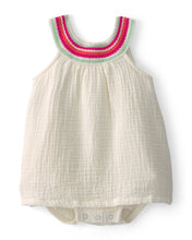 Cargar imagen en el visor de la galería, Gauze Bodysuit Dress - White
