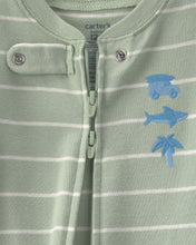 Cargar imagen en el visor de la galería, Mameluco 100% Algodón Con Estampado Beach Verde
