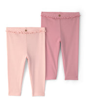 Cargar imagen en el visor de la galería, Paquete de 2 pantalones de algodón en rosa
