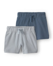 Cargar imagen en el visor de la galería, Paquete de 2 shorts de algodón en azul
