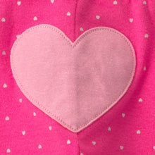 Cargar imagen en el visor de la galería, Conjunto de 3 piezas con pañaleros y pantalón de corazones
