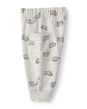 Cargar imagen en el visor de la galería, 2-Piece Construction Sleeve Bodysuit &amp; Pant Set - Blue/Grey
