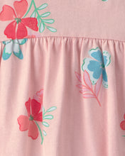 Cargar imagen en el visor de la galería, Floral Sleeveless Bodysuit Dress - Pink
