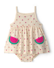 Cargar imagen en el visor de la galería, Watermelon Bodysuit Dress - Ivory
