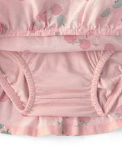 Cargar imagen en el visor de la galería, 2-Piece Apple French Terry Long-Sleeve Top &amp; Skirt Set
