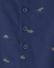 Cargar imagen en el visor de la galería, Dinosaur Romper - Navy Blue
