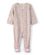 Cargar imagen en el visor de la galería, Floral 2-Way Zip Snug Fit Sleep &amp; Play Pajamas - Pink/Ivory
