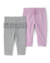 Cargar imagen en el visor de la galería, Paquete de 2 pantalones en rosa y gris
