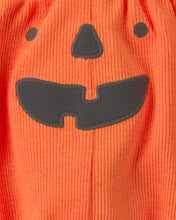 Cargar imagen en el visor de la galería, 2-Piece 'Baby's First Halloween' Long-Sleeve Bodysuit &amp; Pant Set - Orange/Cream
