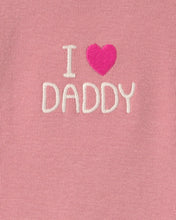 Cargar imagen en el visor de la galería, 3-Piece Heart 'I Love Daddy' Fleece Layering Set
