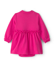 Cargar imagen en el visor de la galería, 3-Piece Cherry French Terry Long-Sleeve Dress Set - Pink
